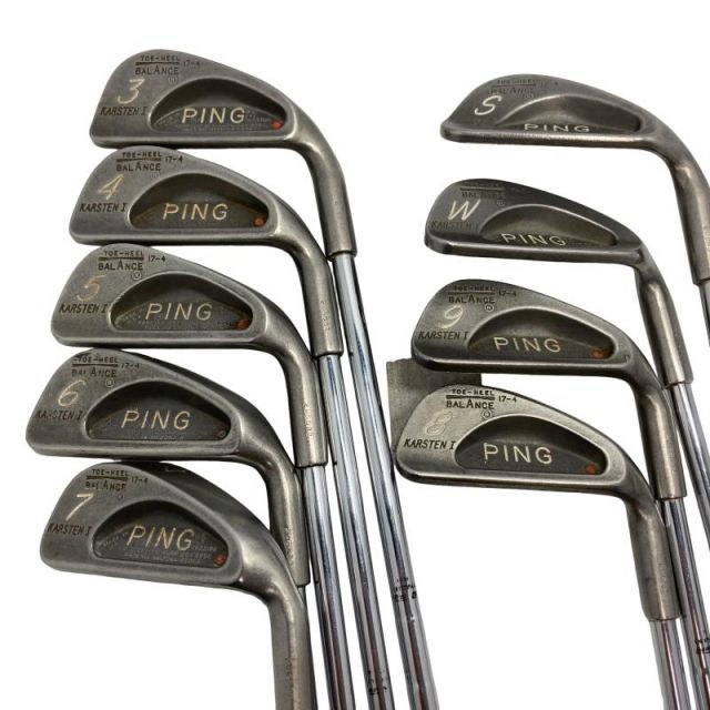 【中古】 ピン KARSTEN I 9S アイアンセット IR スチール (フレックスUNI) メンズ 男性用 右利き 右用 Cランク ゴルフクラブ
