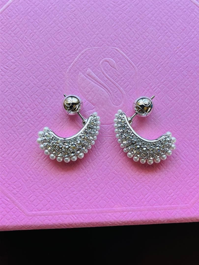新品 スワロフスキー Swarovski Sublima ドロップピアス - メルカリ