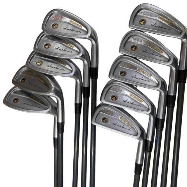 【中古】 本間ゴルフ LB-606 黒七宝 10S アイアンセット IR 2S NEW TITANIUM CARBON (フレックスその他) メンズ 男性用 右利き 右用 Dランク ゴルフクラブ