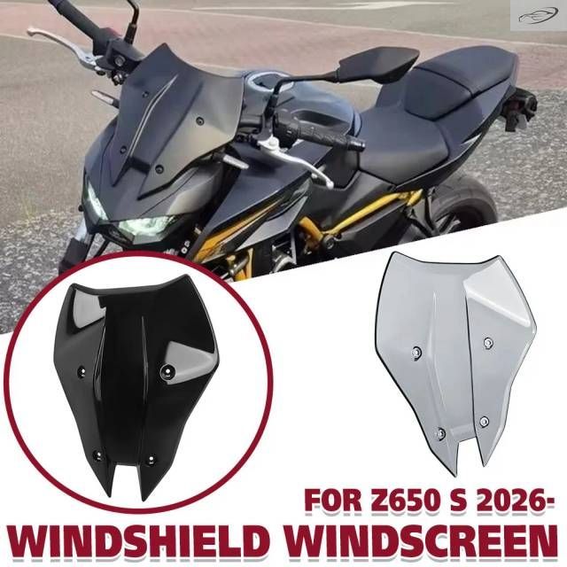 Kawasaki Z650 S Z 650 S 2026- Sport Touring Windshield Visor Windscreen Cover Double Bubble Wind Screen Deflector Protector