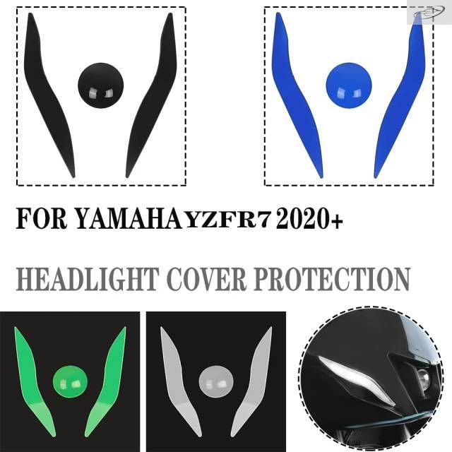 YZF-R7 Front Headlight Cover Guard Protection Acrylic Shield Screen Lens Headlamp Protector Yamaha YZF R7 YZFR7 2020-2023