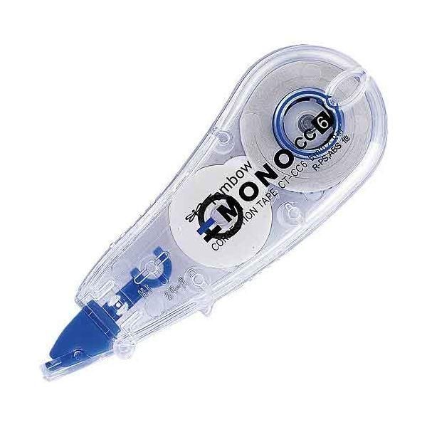 ds-(まとめ）トンボ鉛筆 修正テープ モノCC 6mm CT-CC6 10個〔×5セット〕