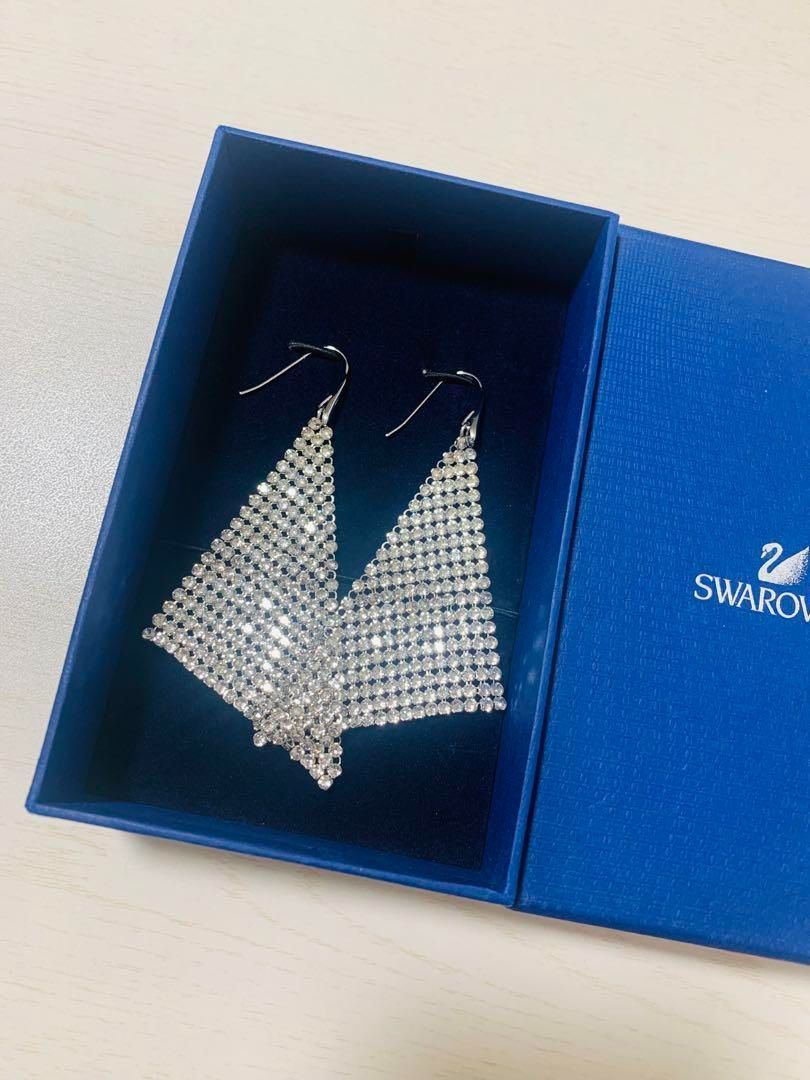 スワロフスキー Swarovski Fit Silver ピアス ラージサイズ - メルカリ