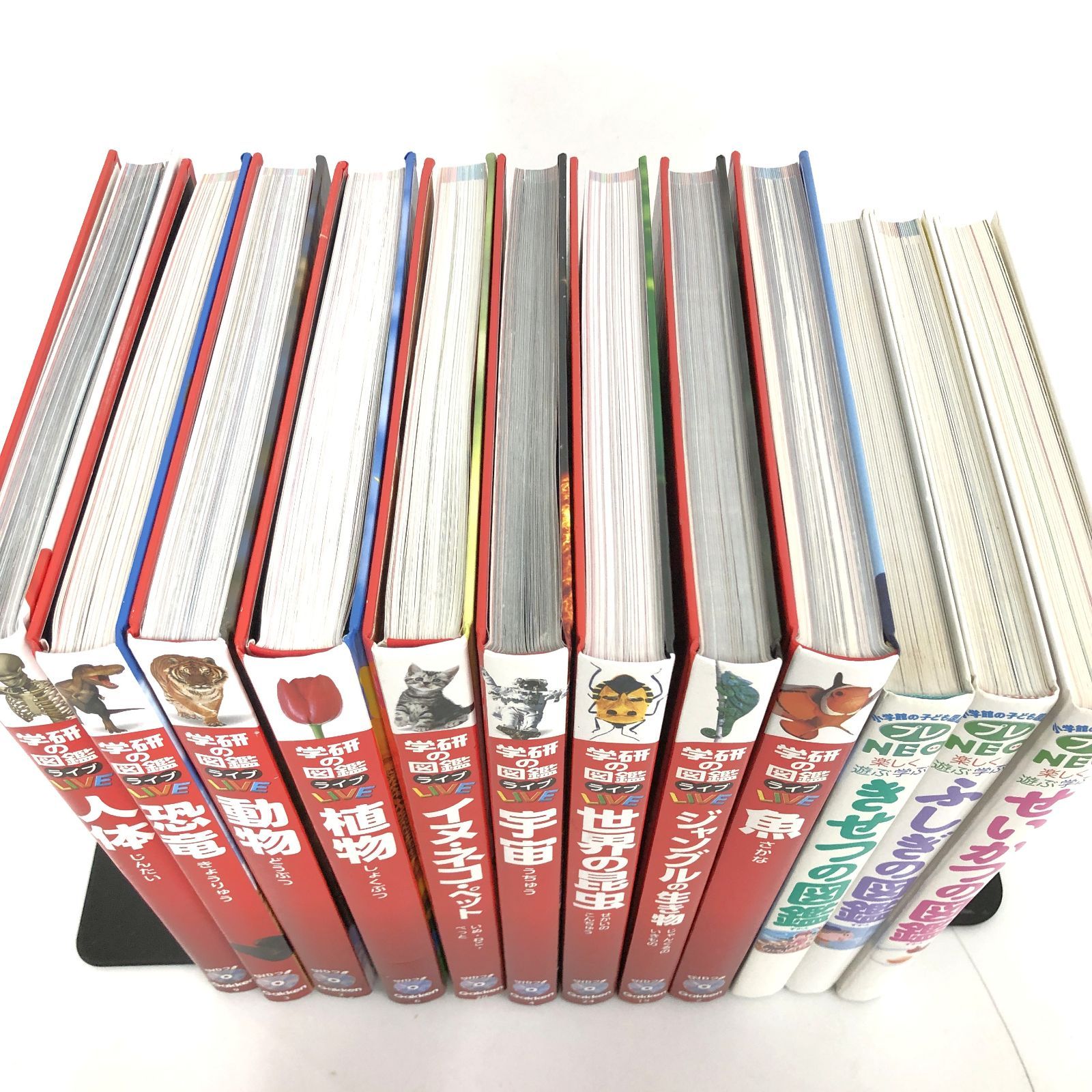 ◇[F]図鑑まとめ売り12冊 学研の図鑑LIVE DVD9枚付 プレNEO3冊 - メルカリ