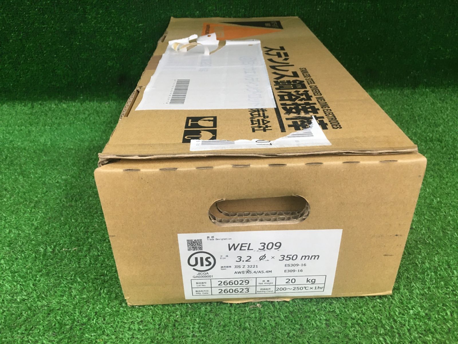 【未使用品】【0906】日本ウェルディングロッド　ステンレス鋼溶接棒3.2×350㎜　WEL309　ITF477Z3D3TI