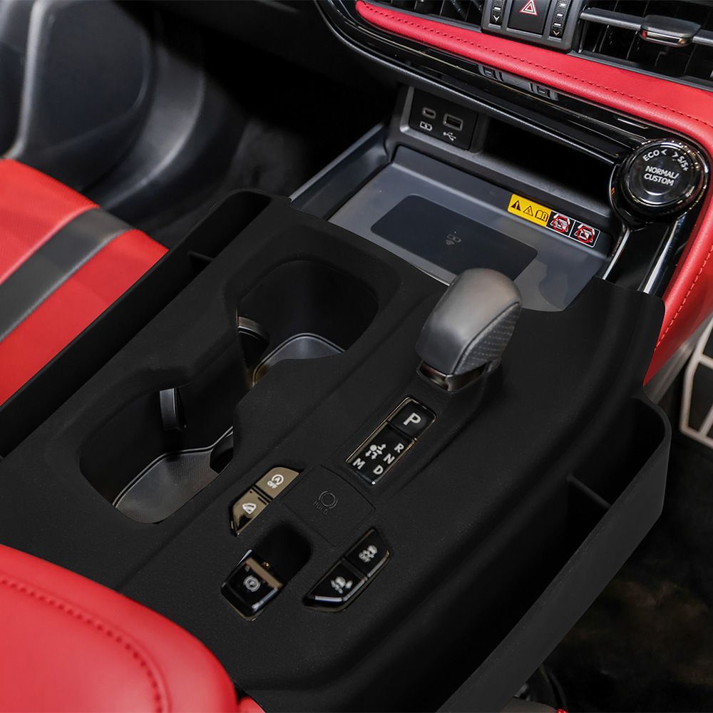 レクサス NX260 NX350h 2022年対応 シフトパネルカバー 右ハンドル用 ブラック ABS製 置くだけ取付 内装アクセントパーツ 7,847円