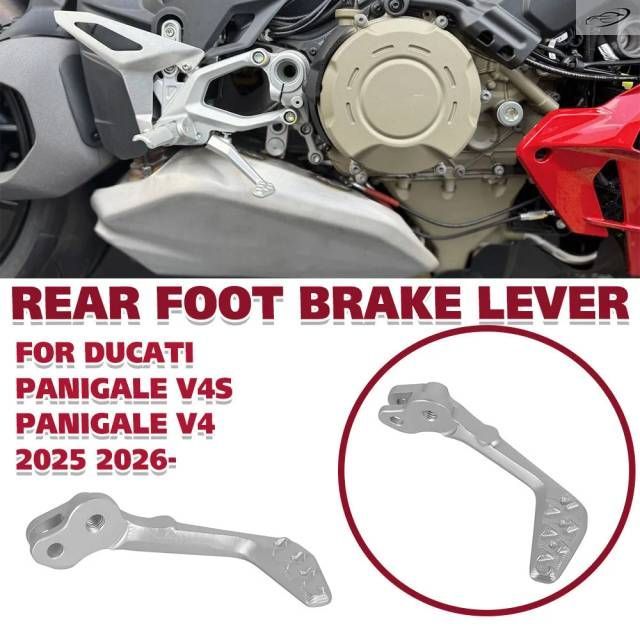 V4/S Rear Footpegs Brake Lever Pedal Foot Brake Lever DUCATI PANIGALE V4 V4S 2025 2026- Motorcycle