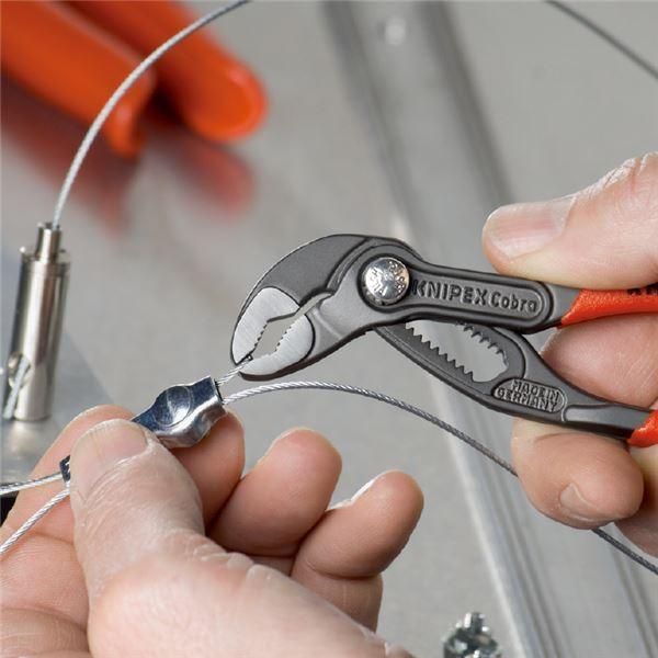 ds-KNIPEX クニペックス 8701-125SB コブラ ウォーターポンププライヤー 工具 作業工具 ツール DIY 道具