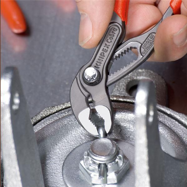 ds-KNIPEX クニペックス 8701-125SB コブラ ウォーターポンププライヤー 工具 作業工具 ツール DIY 道具
