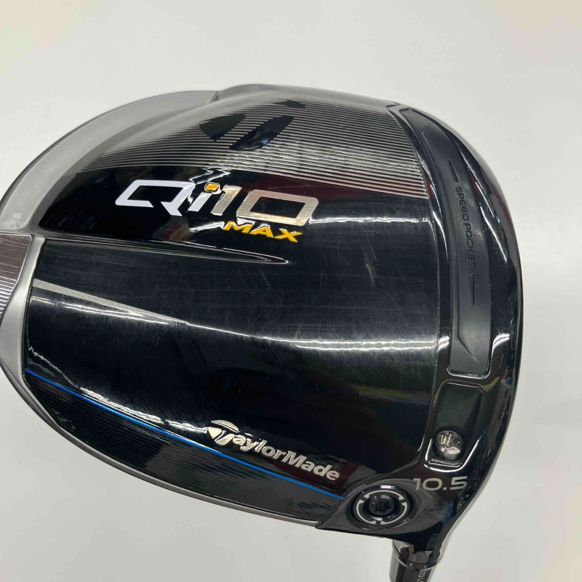 【中古美品】テーラーメイド　Qi10 MAXドライバー　10.5度　 TENSEI BLUE TM50(’21)　硬さS