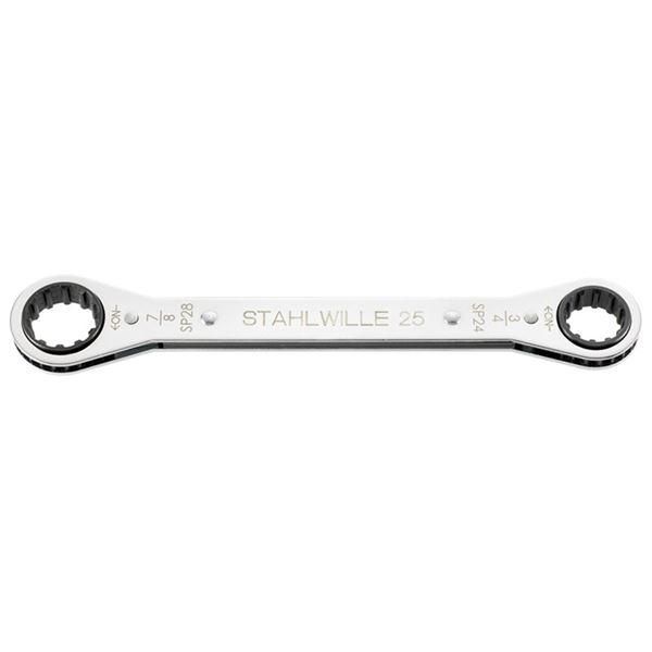 ds-STAHLWILLE スタビレー 25ASP-8X10 板ラチェットメガネ スプライン 41570810 工具 ツール DIY 作業工具 道具 メガネ