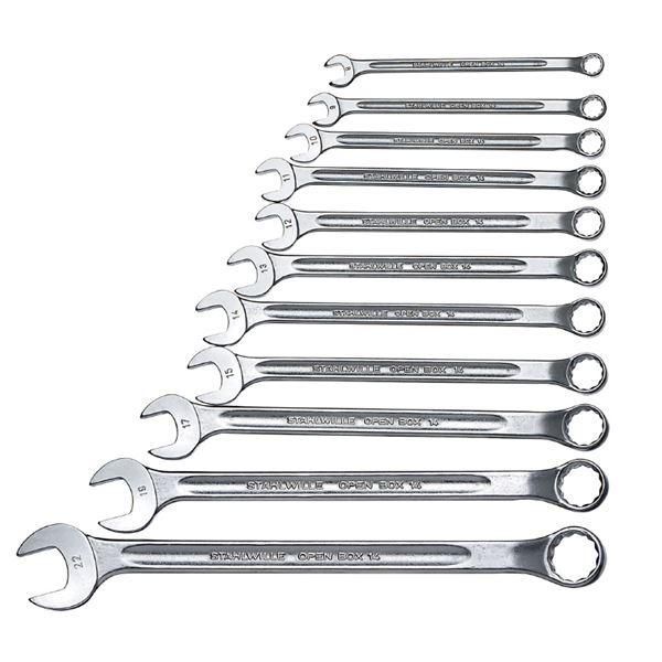 ds-STAHLWILLE スタビレー 14/11 片目片口スパナ セット ロング 96401006 工具 ツール DIY 作業工具 道具 スパナ