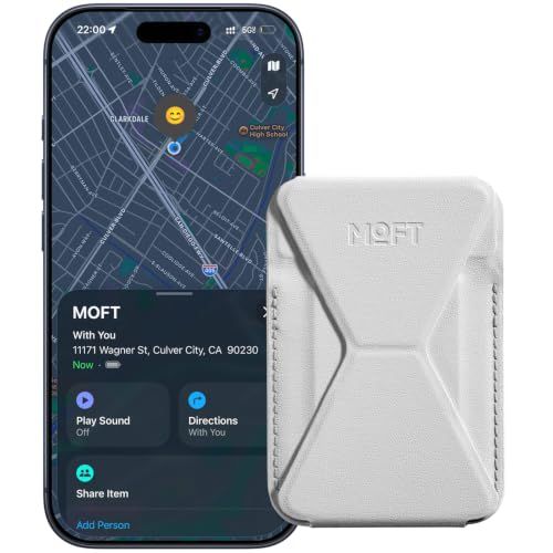 MOFT【公式直営店】紛失防止 スマホスタンド Apple「探す」機能対応 iPhone 17/16/15/14/13/12シリーズ用 カード収納 | magsafe カードケース,Find My対応,強磁力,スマホグリップ,カード収納,MO 6d5d2f3c
