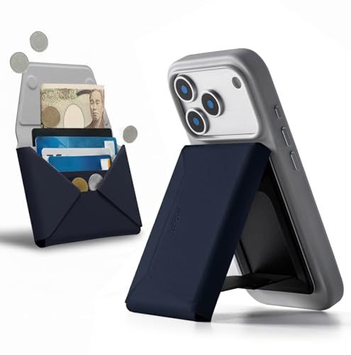 MOFT 多機能カードケース スマホスタンド MagSafe対応 折りたたみ SIMカード収納 薄型 軽量 大容量 最大8枚カード MOVAS?耐久素材 携帯 全機種対応 iPhone17/16/15/14/13/12 シリーズ Androi 3c029530
