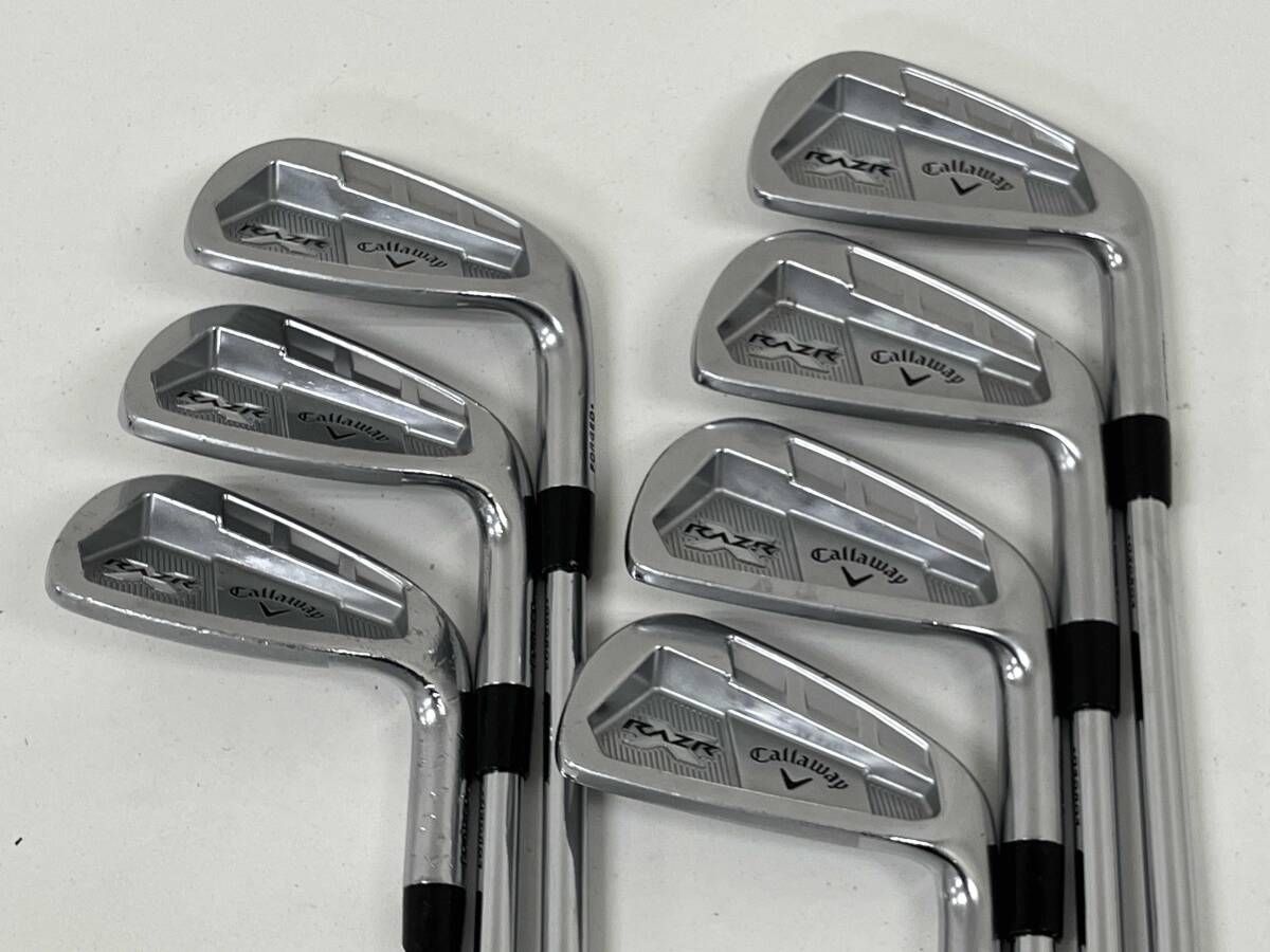 【ジャンク】 Callaway RAZR X FORGED アイアンセット4-9,P 7本セット Dynamic Gold フレックスS300