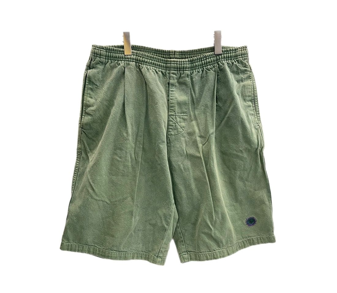 ステューシー STUSSY 80s 80's OLD STUSSY 初期黒タグ 刺繍ロゴ ハーフパンツ ショーツ ヴィンテージ 緑 ハーフパンツ グリーン Mサイズ 101MB-1128