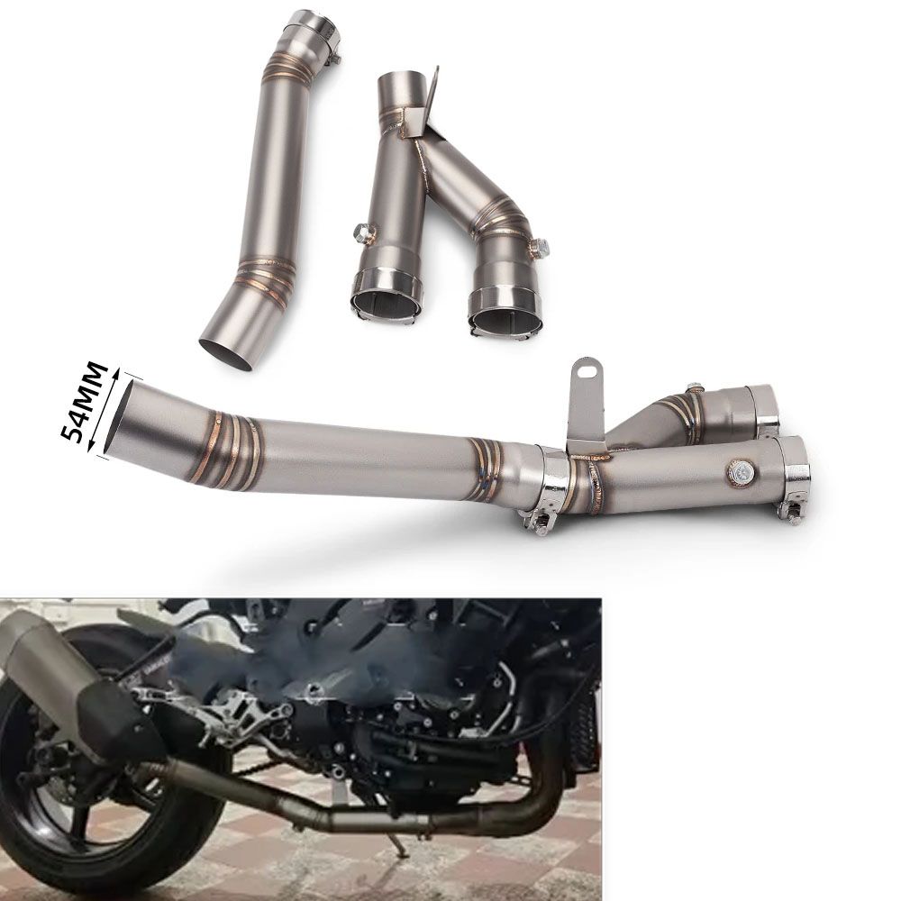 YZF R1/MT-10/FZ-10 用 フロントエキゾースト ミドルリンクパイプ ステンレス鋼 2015-2025年式 11,085円