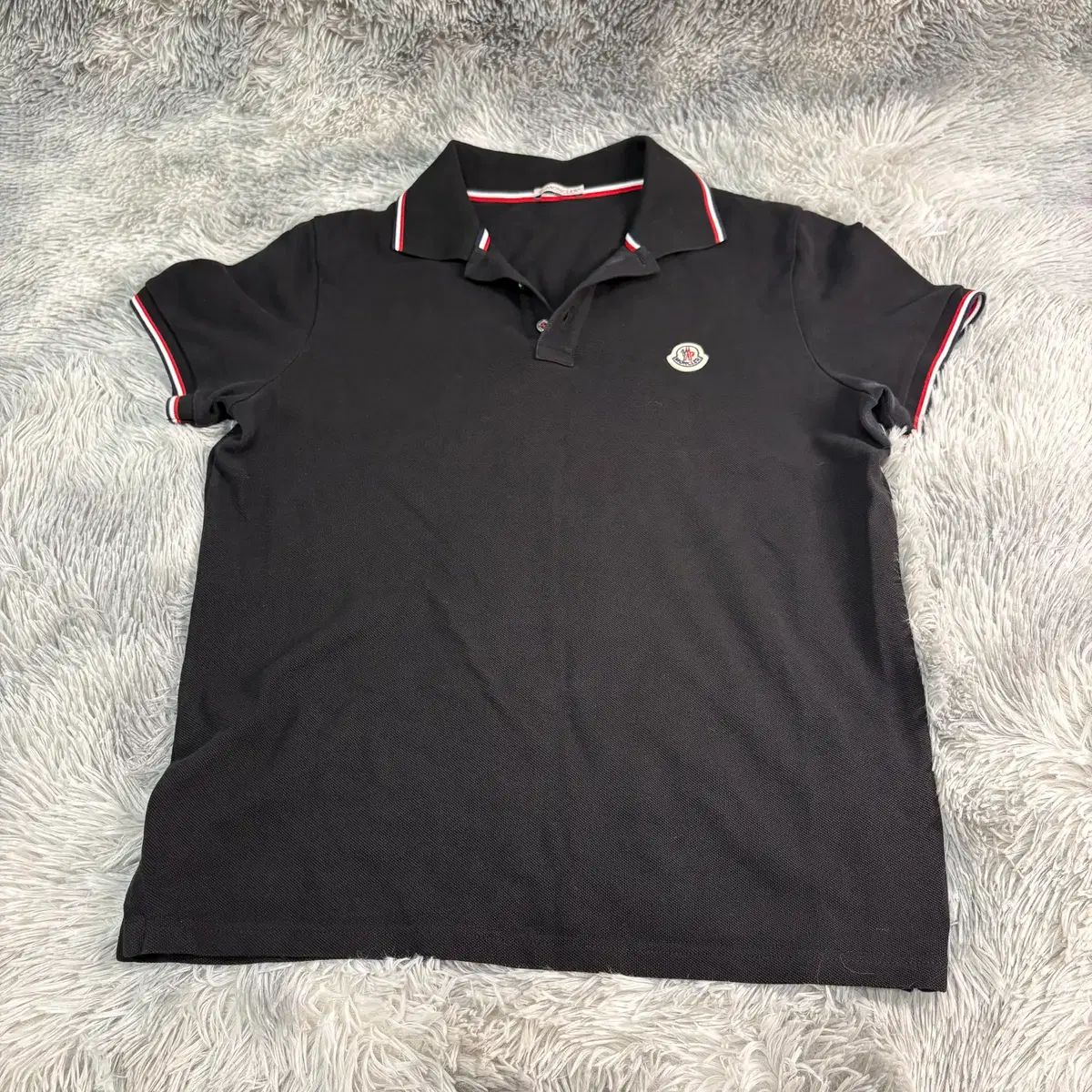 S 23SS モンクレール カラーTシャツ 半袖 Tシャツ ブラック
