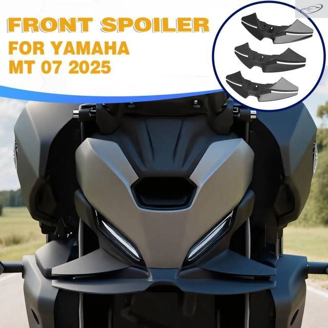 YAMAHA MT07 2025+ Front Spoiler Downce Naked Aerodynamic Winglet Deflector Front Headlight Extension Kit