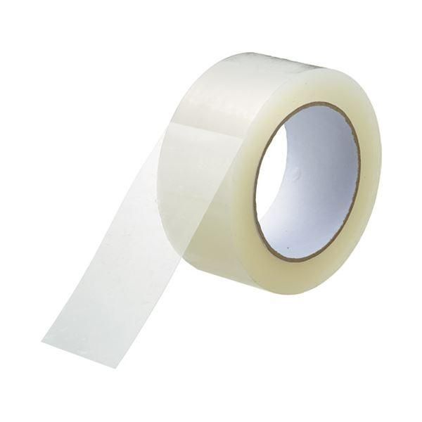 ds-（まとめ） スマートバリュー 透明梱包用テープ48mm*100m*5巻 B385J〔×10セット〕