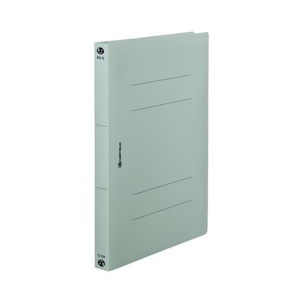 ds-（まとめ） スマートバリュー PPフラットファイル厚綴A4S青10冊 D080J-BL〔×5セット〕