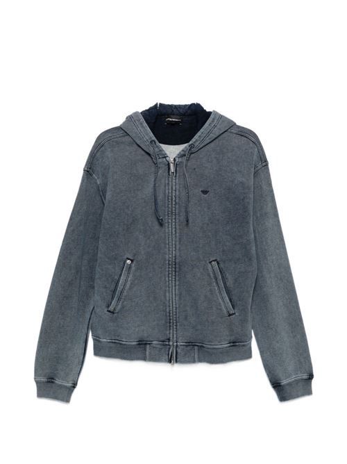EMPORIO ARMANI ロゴ コットン フーディ 送料無料 39,585円