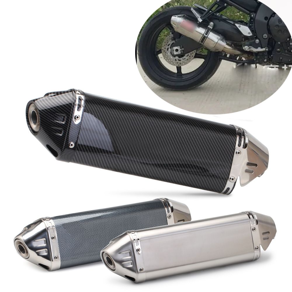 汎用改造バイク排気管 51mm カワサキNINJA400/Z900/MT07/MT03/R1/R3/R6/ホンダFZ300/CBR対応