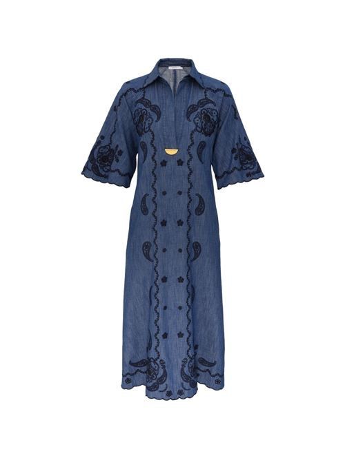 ZIMMERMANN ASTER DENIM MIDI DRESS 送料無料