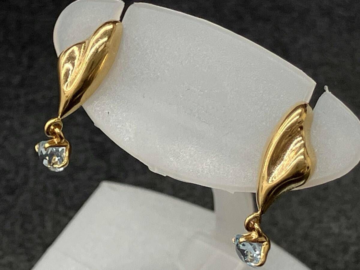 K18 イエローゴールド 総重量0.5g ピアス アクセサリー