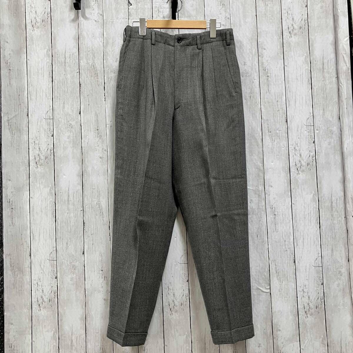 COMME des GARCONS HOMME / ロングパンツ/ウールスラックス/HP-05002S/AD1989/グレー/S/コムデギャルソン　オム　田中オム