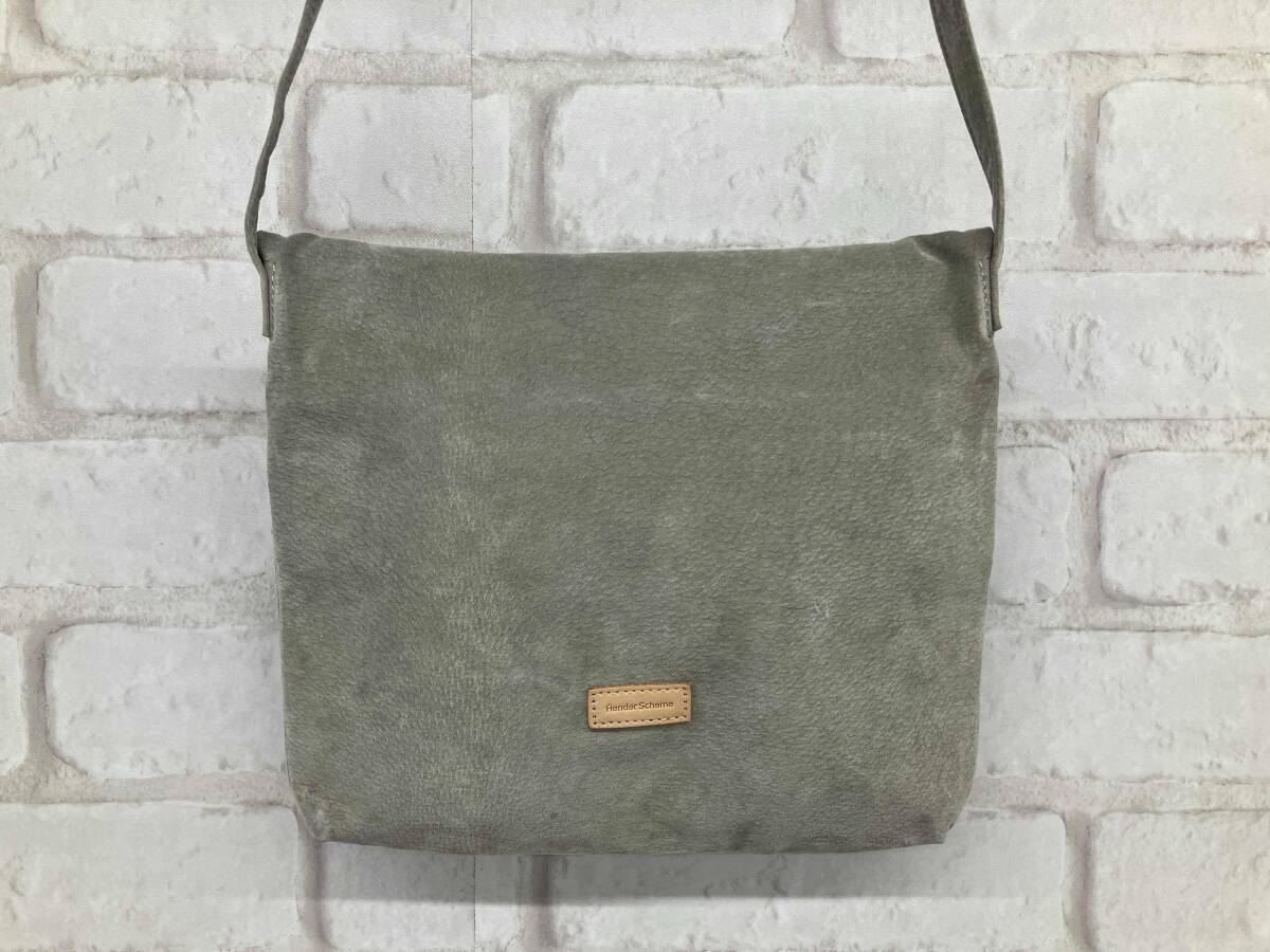 Hender Scheme Ender Scheme Shoulder Bag Pig Flap Pigskin Gray