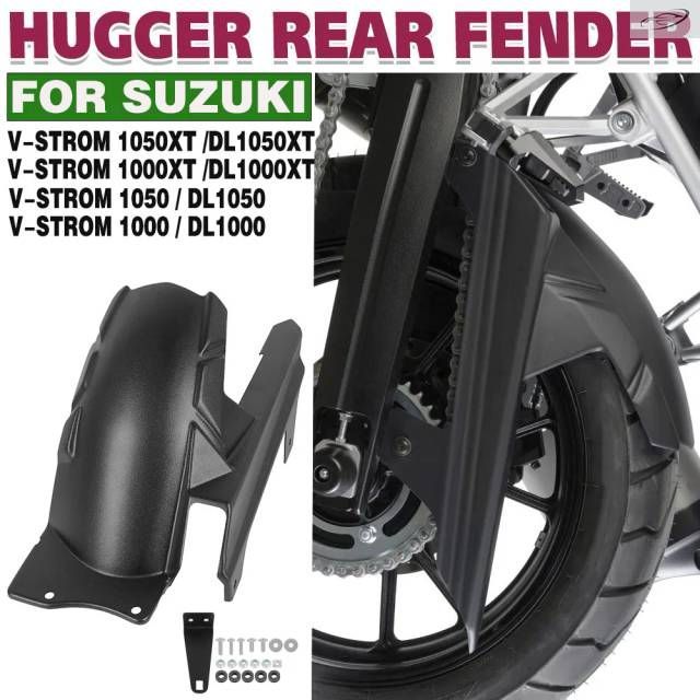 1000 V Strom 1050XT Rear Fender VStrom DL1000 DL1050XT Motorcycle Hugger Wheel Mudguard Cover Splash Guard