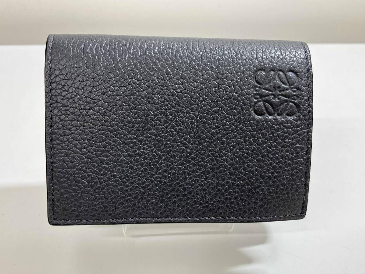 LOEWE ロエベ トライフォールド コンパクトウォレット 三つ折り財布 グレー