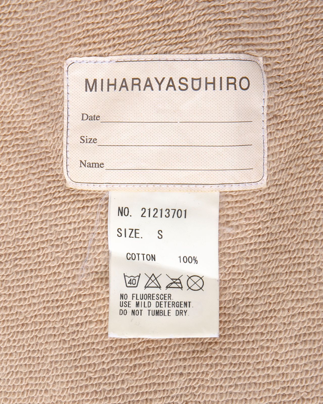 MIHARA YASUHIRO　ミハラヤスヒロ　パーカー　21223701_iD260630-t81