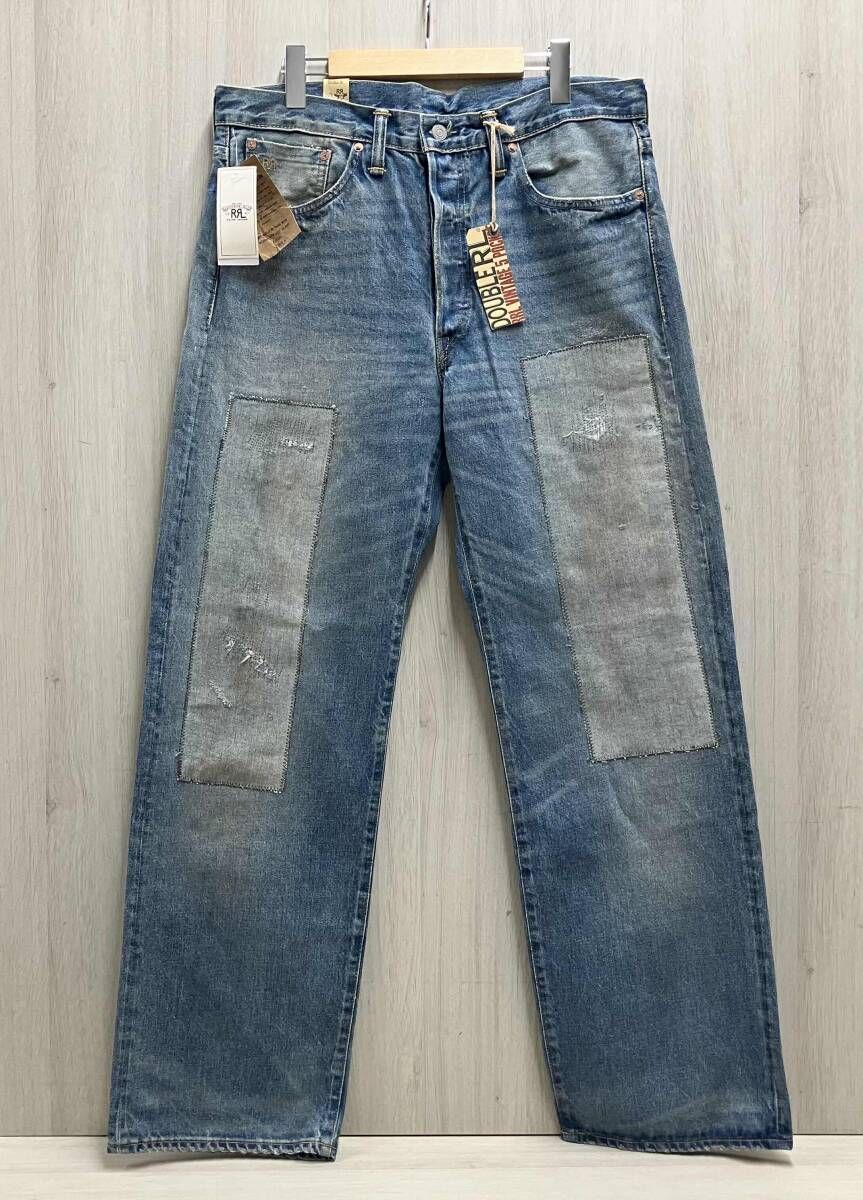 RRL RALPH LAUREN デニム　パンツ　W33/L32 青　ブルー　MNRRDNM10920129 ダブルアールエル ラルフローレン