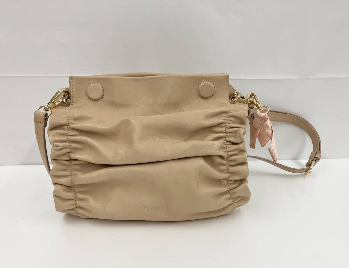 Repetto レペット ショルダーバッグ OPERA BAG オペラバッグ 本革 イタリア製 2way ベージュ 通年 24,732円