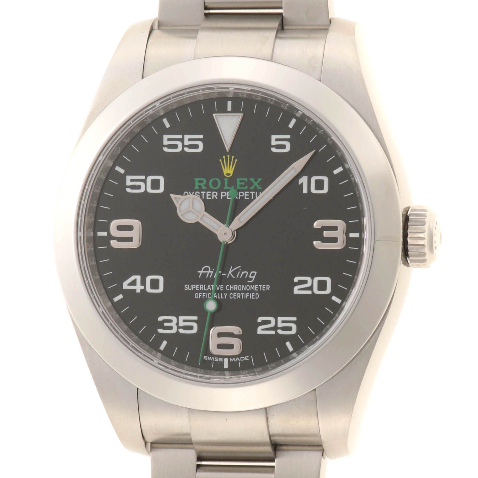 ROLEX ロレックス エアキング 116900 腕時計 ステンレス ブラック文字盤 自動巻き メンズ【中古】473