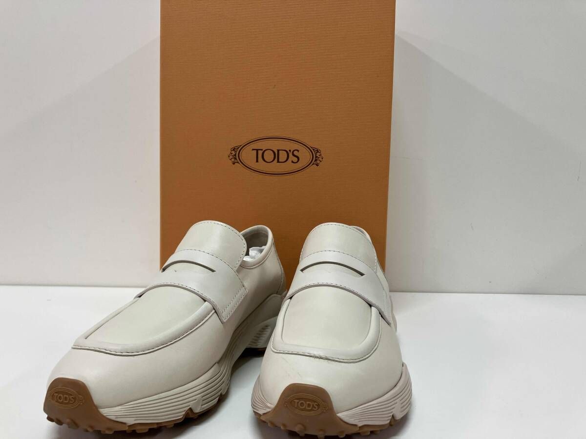 TOD’S トッズ 25AW ローファースニーカー レザー スポーツラン スリッポン オフホワイト