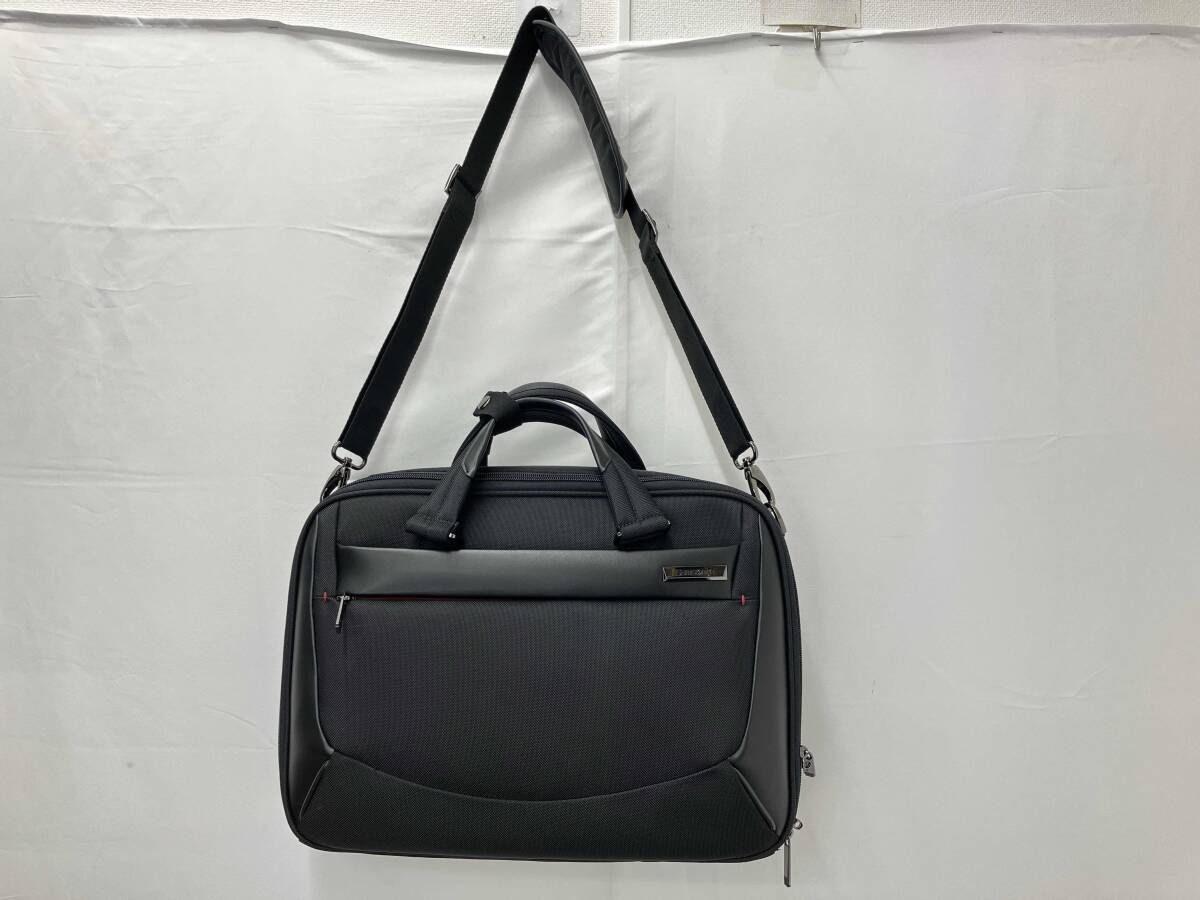 Samsonite サムソナイト ブリーフケース M ヴァイゴン Ⅱ ブラック系 黒系 書類カバン ビジネスバッグ ヴァイゴン2 メンズ 保存袋付