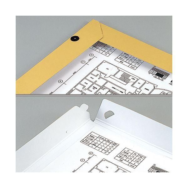 ds-（まとめ）TANOSEE図面ファイル(クラフトタイプ) A2 2つ折 背幅28mm 1セット(5冊)〔×2セット〕