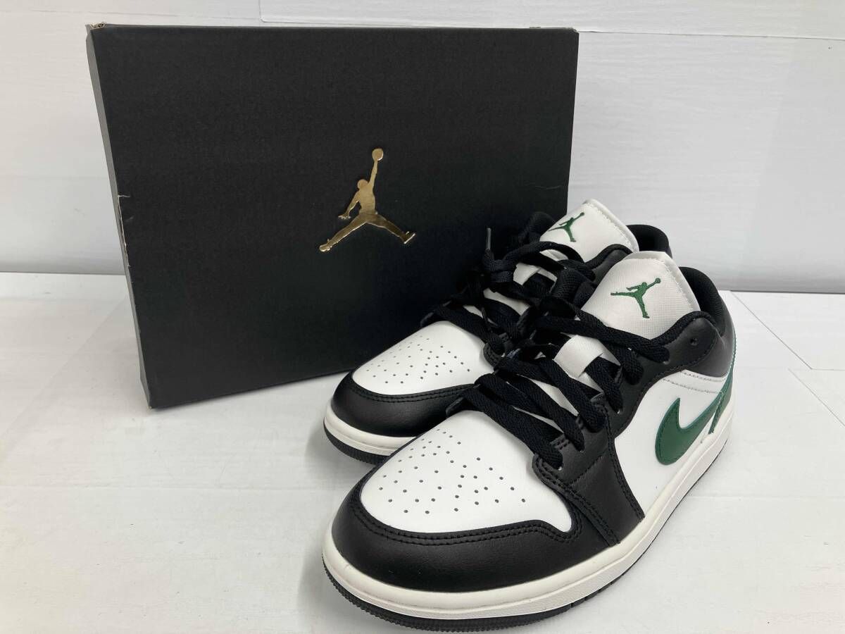 美品/NIKE/AIR JORDAN 1 LOW/スニーカー/グリーン /箱有/27.5cm/ナイキ/エアジョーダン 1ロー