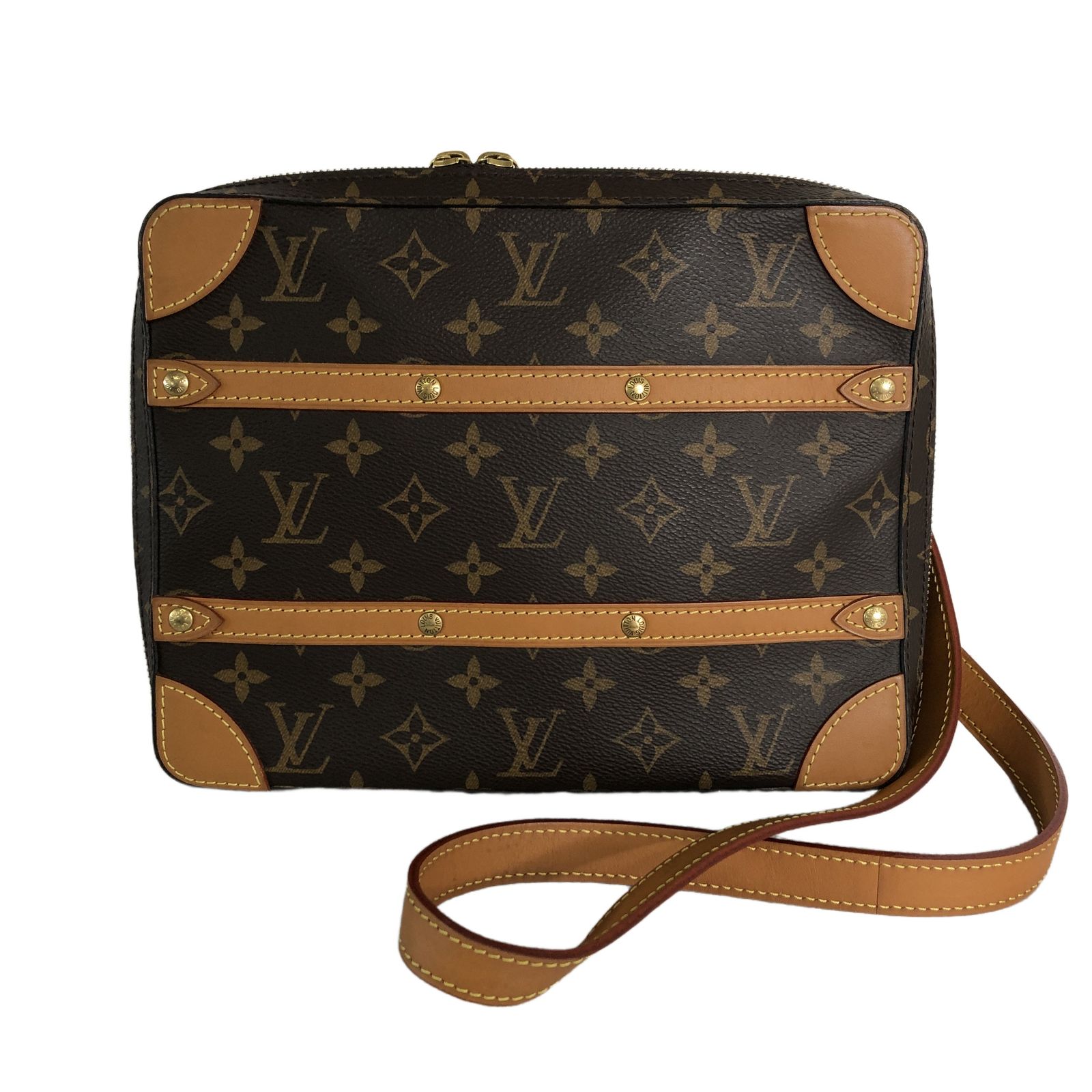 LOUIS VUITTON ルイヴィトン モノグラム ソフトトランク メッセンジャー PM M68494 ショルダーバッグ 中古 良好 T11512406 93,940円