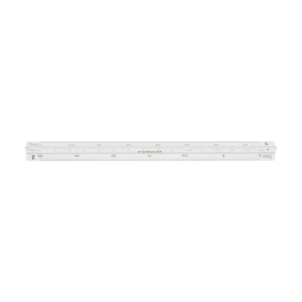 ds-（まとめ）ステッドラー フルアルミ三角スケールポケット型 土地家屋調査士用 15cm 987 15-12 1個〔×5セット〕
