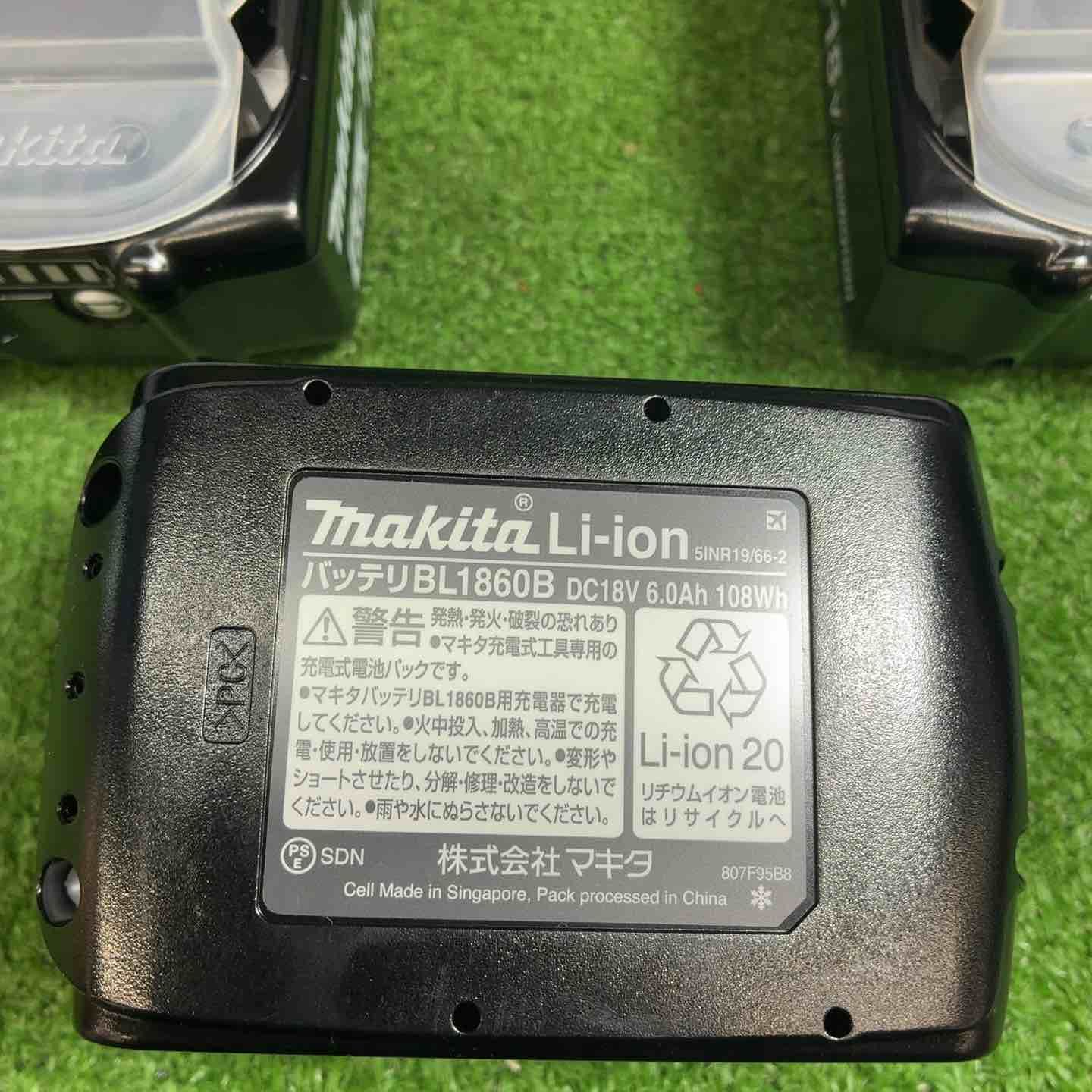 【未使用品】【12個セット】マキタ(makita) リチウムイオンバッテリー 18V/6.0Ah BL1860B【藤沢店】