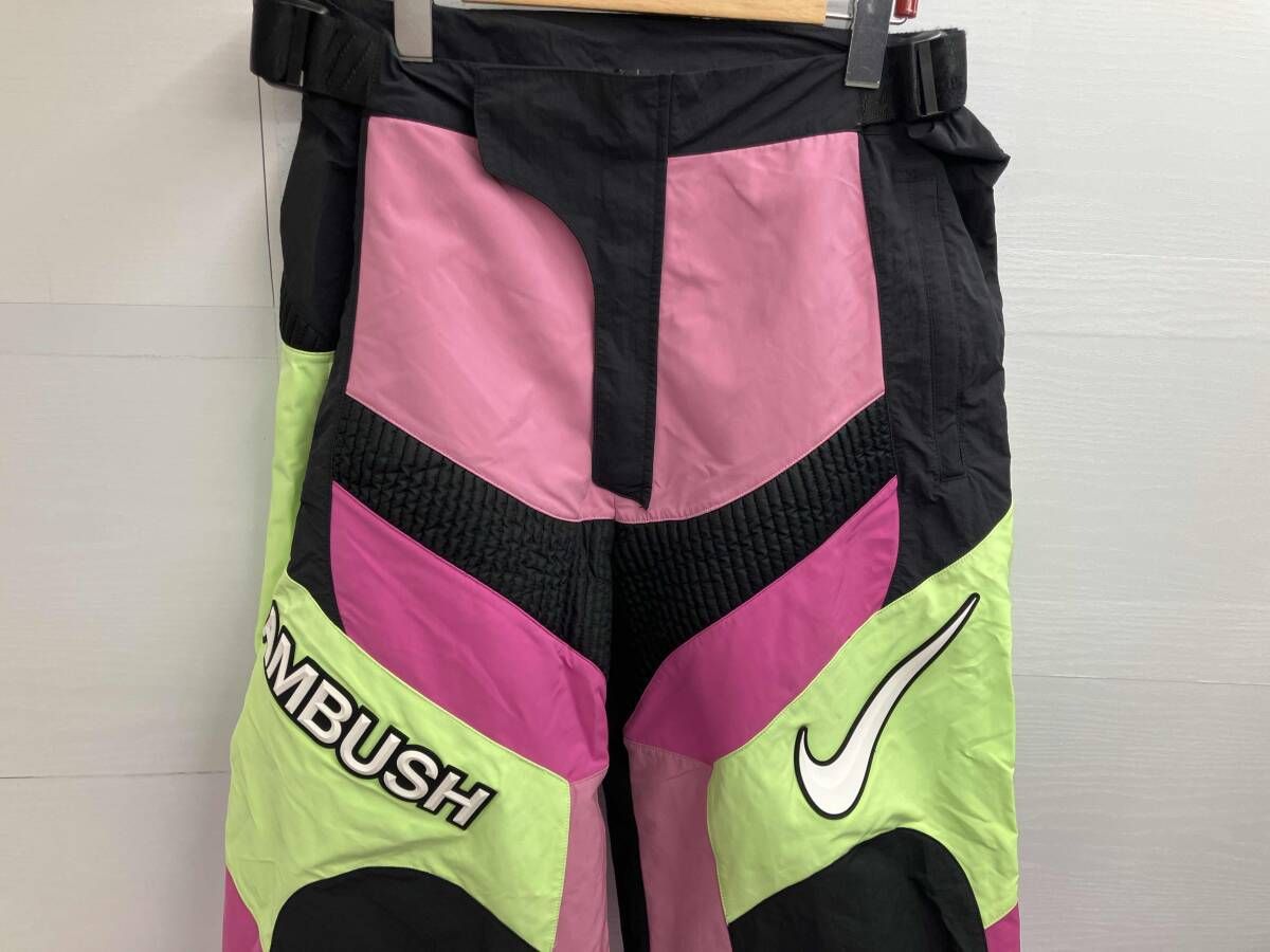 NIKE×AMBUSH ピンク CW8001-623 モーターサイクルパンツ