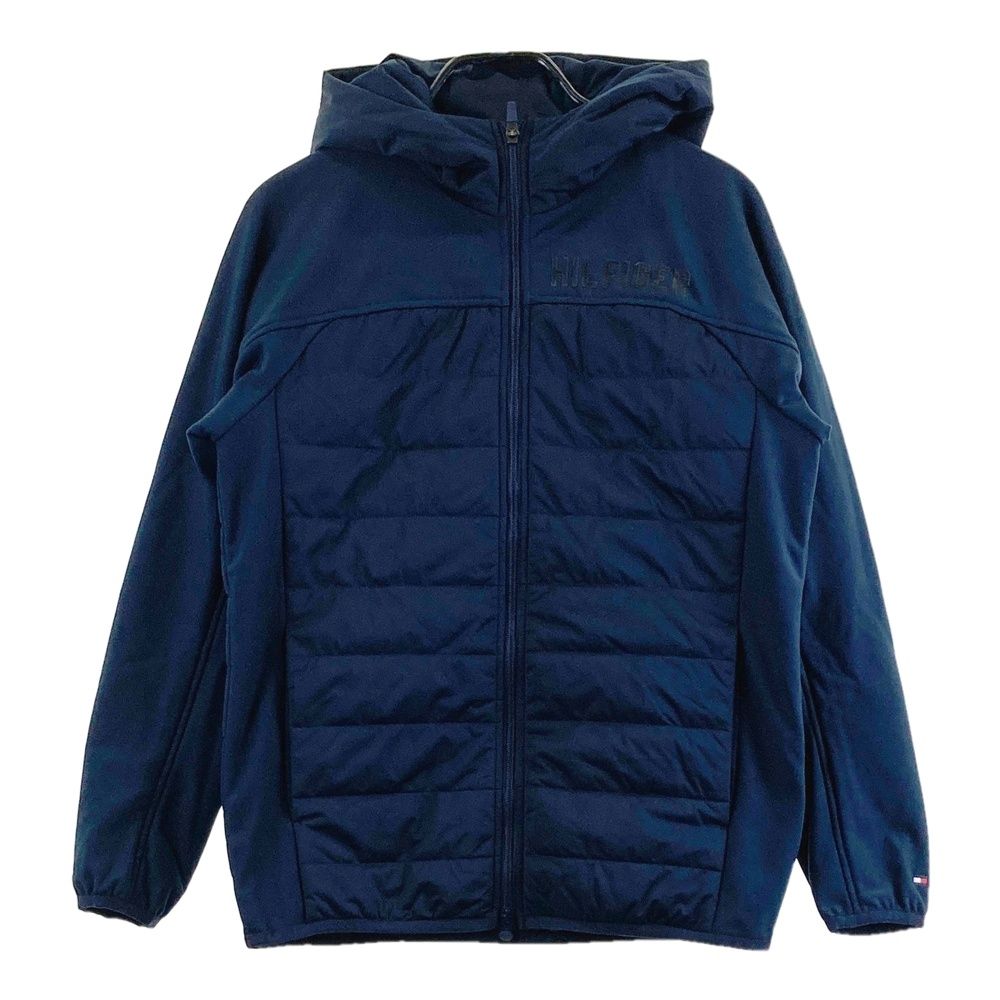サイズ：L TOMMY HILFIGER GOLF トミー ヒルフィガーゴルフ フード付 中綿 ジップジャケット ネイビー系 [240101684105] ゴルフウェア メンズ ストスト 7,227円