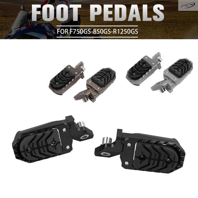 BMW R1200GS GS1200 R1250GS LC ADV 2013-2024 F750GS F850GS S1000XR 2015-2019 Motorcycle Foot pegs Footrest Footpeg Foot Rests