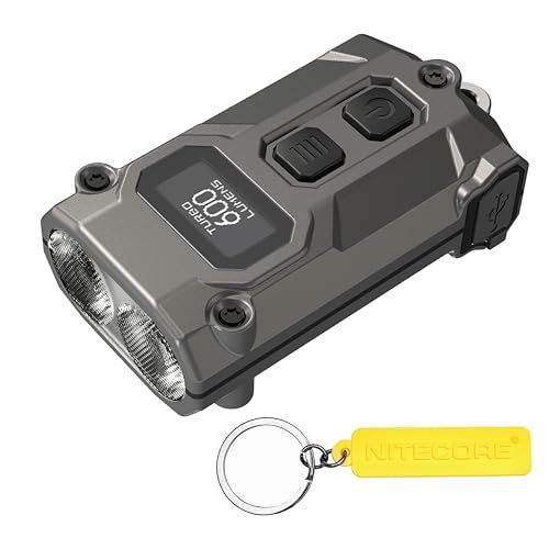 Nitecore TINI 3 インテリジェント 複数の色温度 600ルーメン キーチェーンライト 充電式EDCフラッシュライトタグ (グレー)pms 4c48c55e