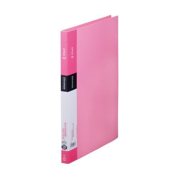 ds-（まとめ）キングジム シンプリーズ ZファイルA4タテ 120枚収容 背幅17mm ピンク 578SP 1セット(10冊) 〔×3セット〕