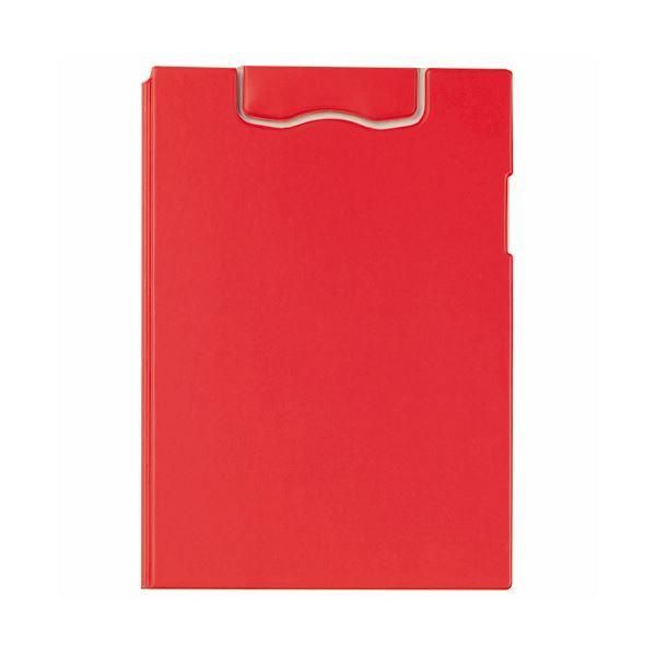 ds-（まとめ）ライオン事務器マグネットホルダー(レオグリップ) 2つ折り式 A4タテ レッド No.300MG 1枚 〔×3セット〕